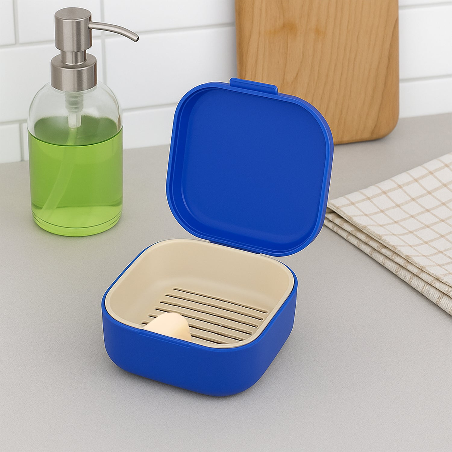 Blue Oblivion Multi-purpose Storage Box With Lid (1 Pc) Blue Oblivion Multi-purpose Storage Box With Lid (1 Pc)